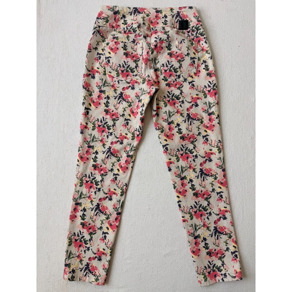 JAG High Rise Slim Ankle Floral Jeggings Womens Size 0 Stretch Jeans Pink - Picture 5 of 9